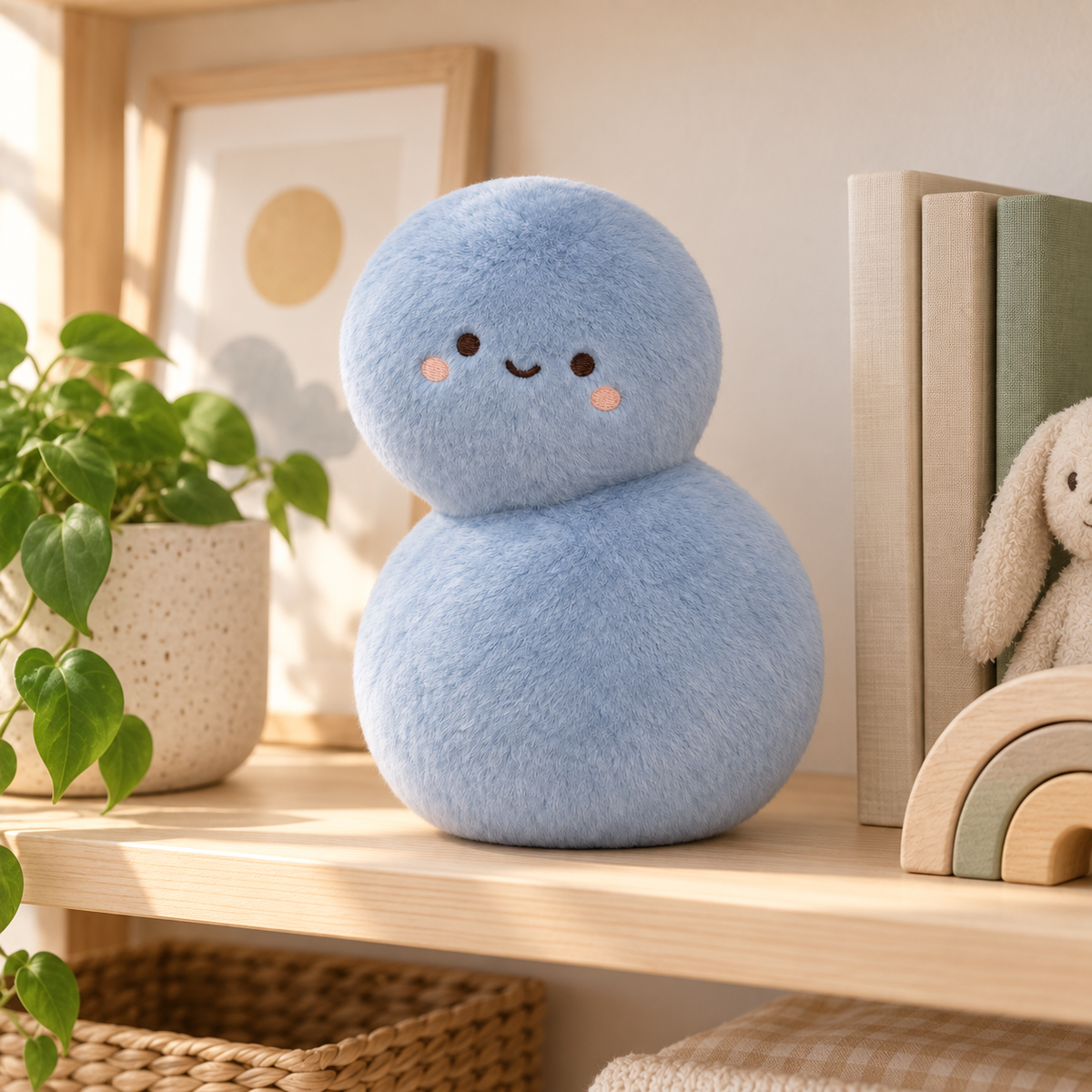 Diagonal Double-Form Plush Doll