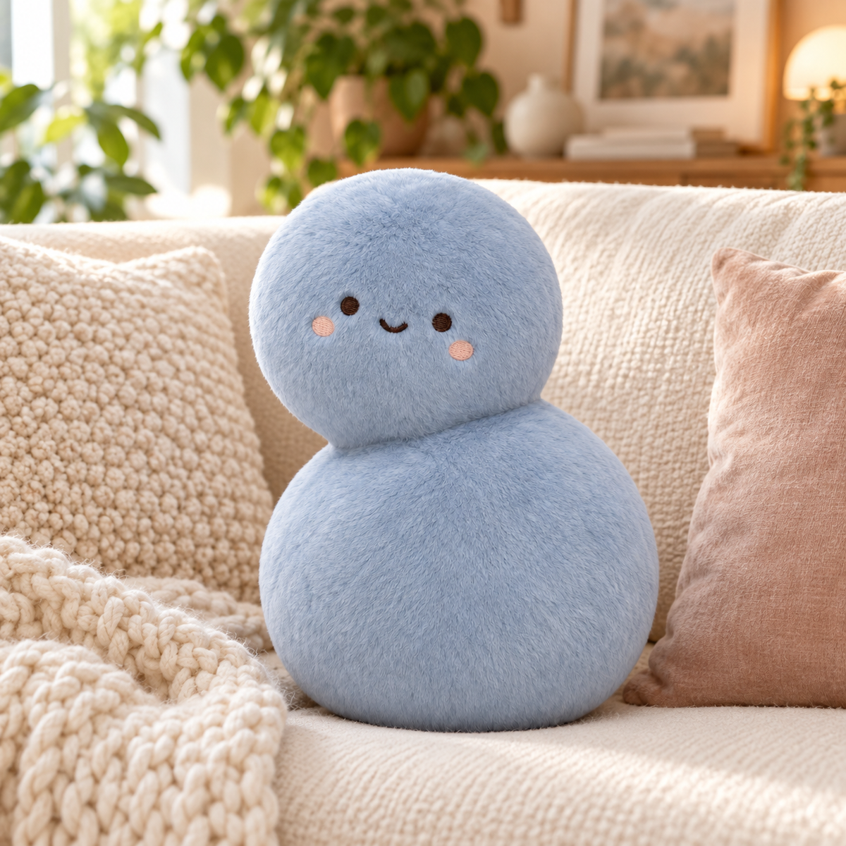 Diagonal Double-Form Plush Doll