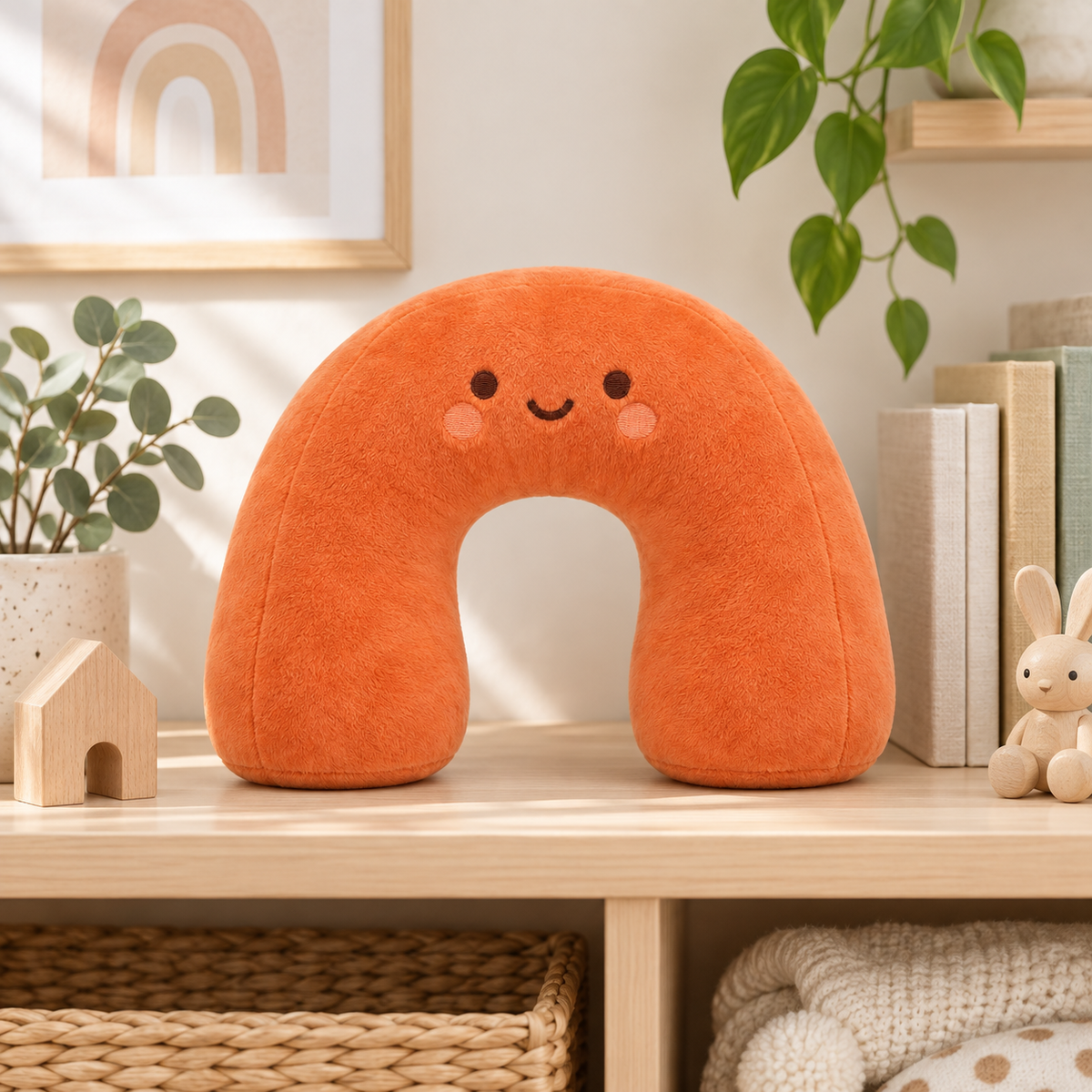 Open-Arch Plush Doll