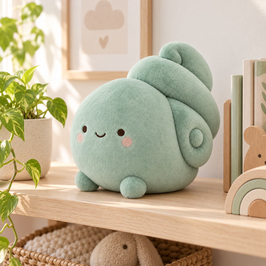 Raised Spiral Back Plush Doll