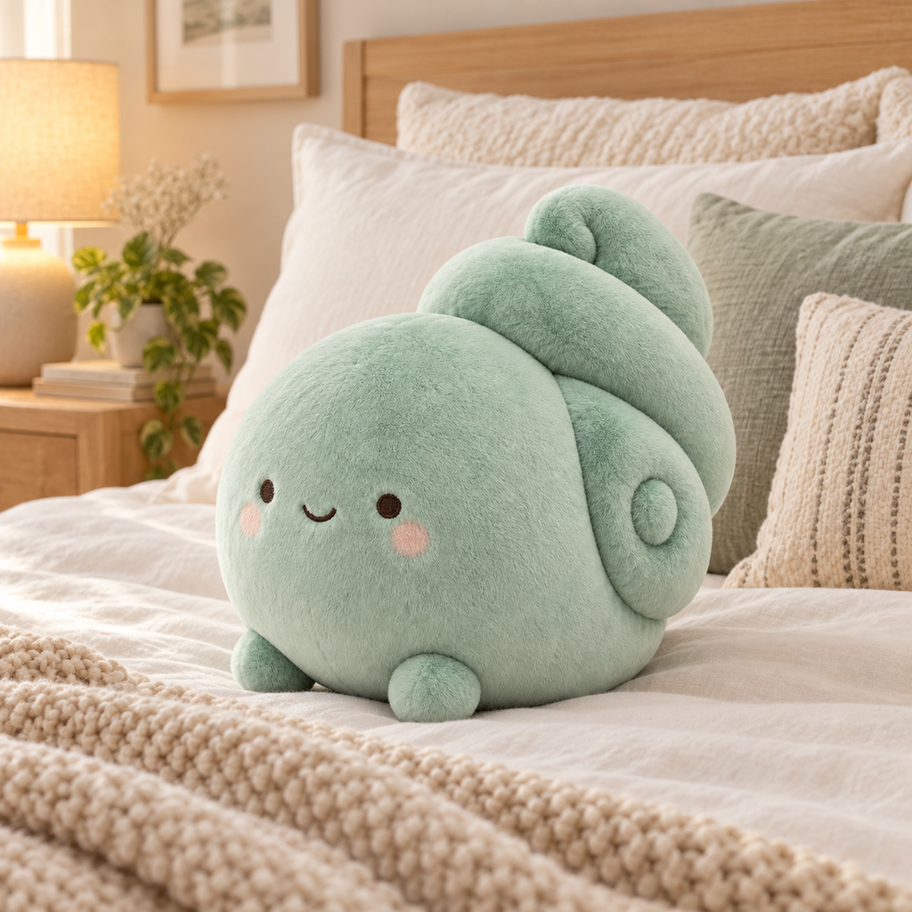 Raised Spiral Back Plush Doll