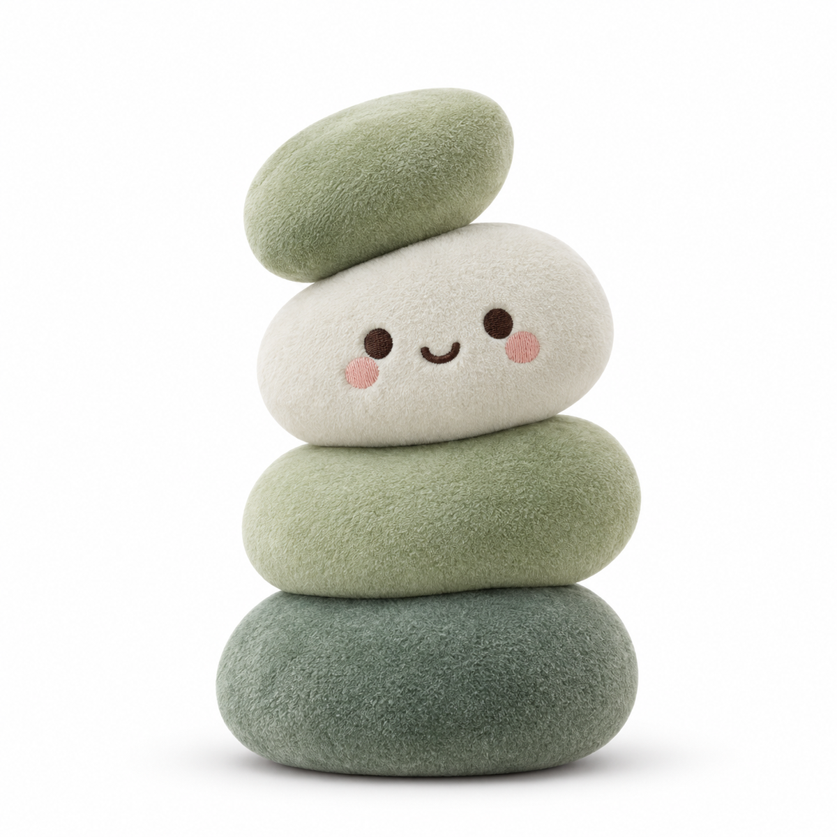 Offset Pebble Stack Plush Doll