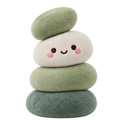 Offset Pebble Stack Plush Doll
