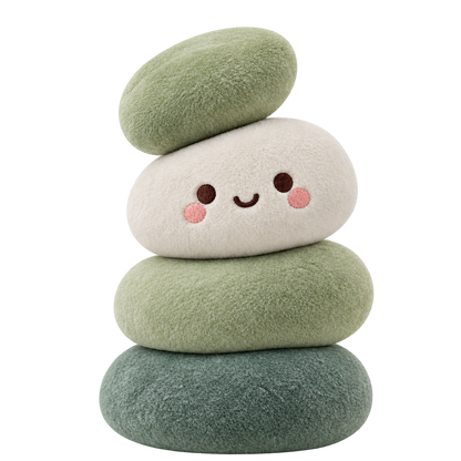 Offset Pebble Stack Plush Doll