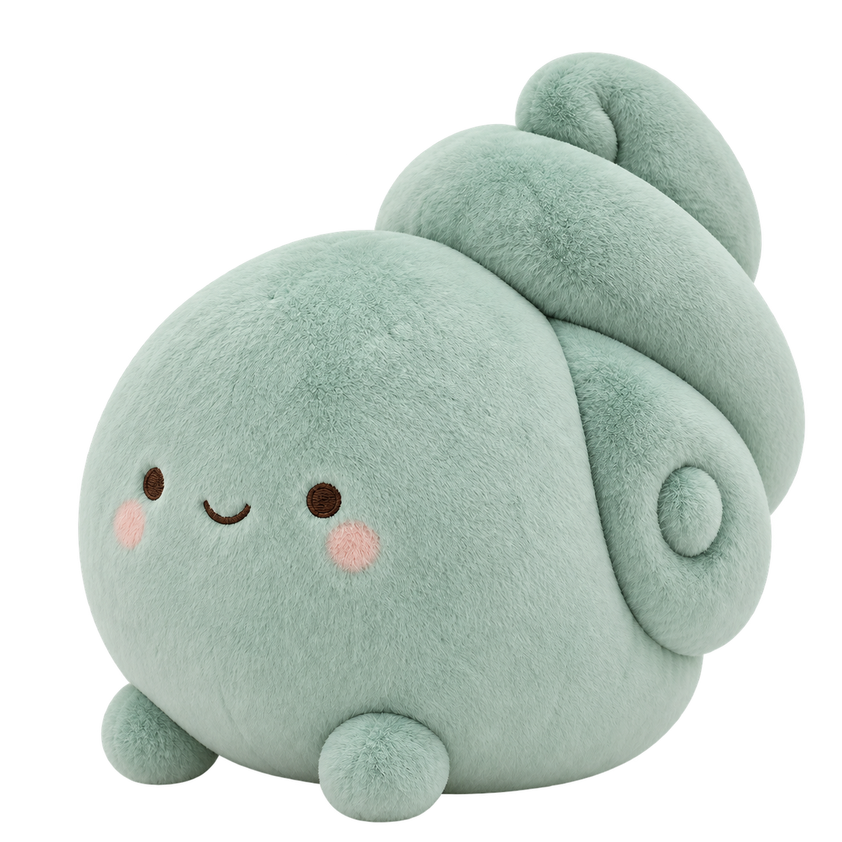Raised Spiral Back Plush Doll